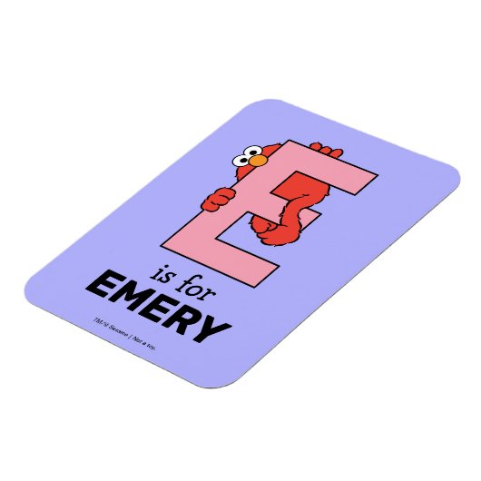 Elmo Alphabet | E Roze Magneet (Linkerzijde)