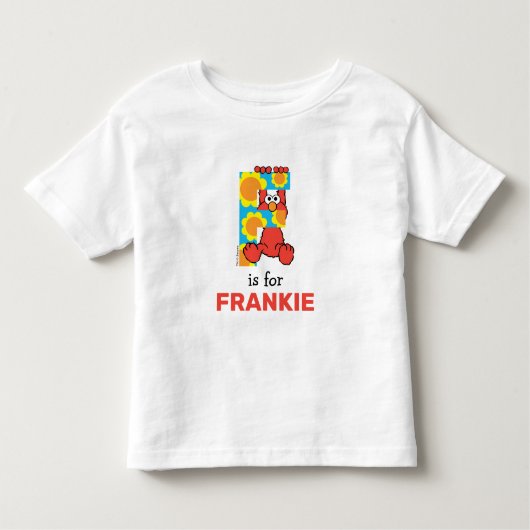 Elmo Alphabet | F Bloemen Kinder Shirts (Voorkant)