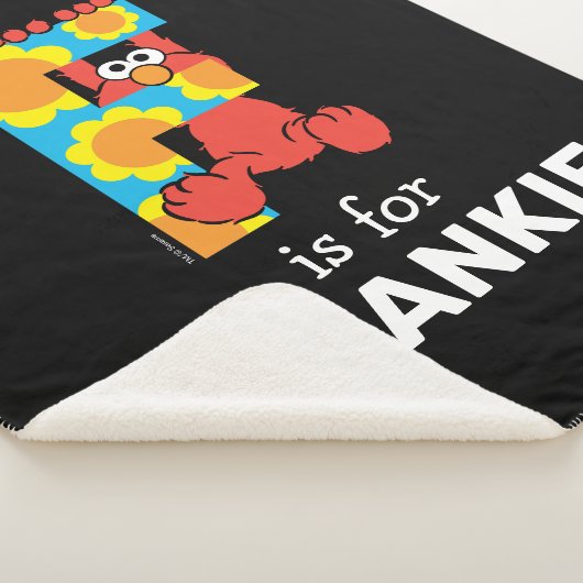 Elmo Alphabet | F Bloemen Sherpa Deken (3/4)