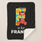 Elmo Alphabet | F Bloemen Sherpa Deken (Voorkant)