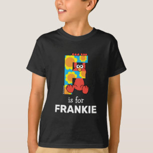 Elmo Alphabet   F Bloemen T-shirt