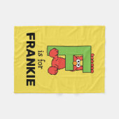 Elmo Alphabet | F Groen Fleece Deken (Voorkant (Horizontaal))