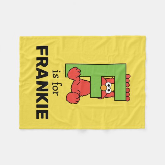Elmo Alphabet | F Groen Fleece Deken (Voorkant (Horizontaal))