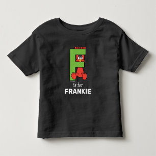 Elmo Alphabet   F Groen Kinder Shirts