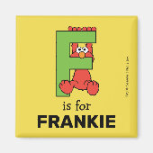 Elmo Alphabet | F Groen Magneet (Voorkant)