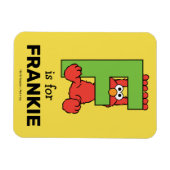 Elmo Alphabet | F Groen Magneet (Horizontaal)