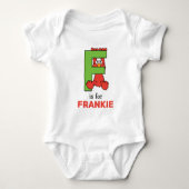 Elmo Alphabet | F Groen Romper (Voorkant)
