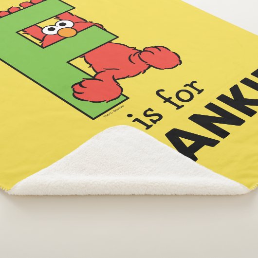 Elmo Alphabet | F Groen Sherpa Deken (3/4)