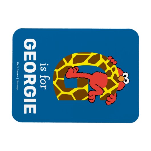 Elmo Alphabet | G GIRAFFE Magneet (Horizontaal)