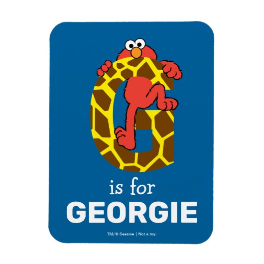 Elmo Alphabet | G GIRAFFE Magneet (Verticaal)