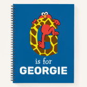 Elmo Alphabet | G GIRAFFE Notitieboek (Voorkant)