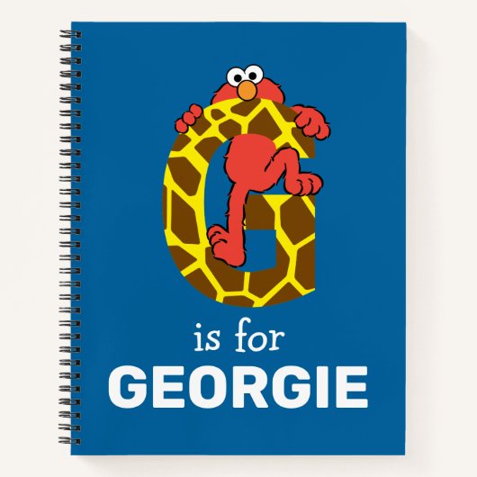 Elmo Alphabet | G GIRAFFE Notitieboek (Voorkant)