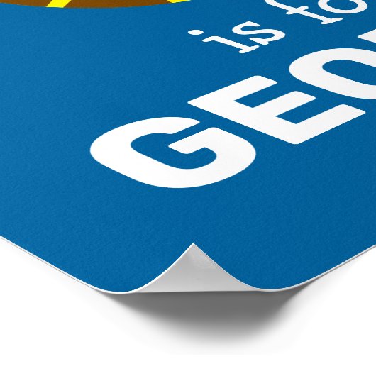 Elmo Alphabet | G GIRAFFE Poster (Hoek)