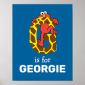 Elmo Alphabet | G GIRAFFE Poster (Voorkant)