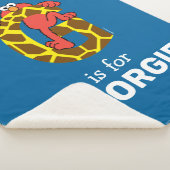 Elmo Alphabet | G GIRAFFE Sherpa Deken (3/4)