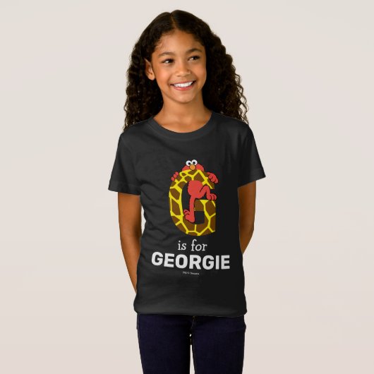 Elmo Alphabet | G GIRAFFE T-shirt (Voorkant volledig)