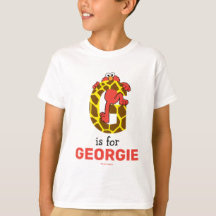 Elmo Alphabet   G GIRAFFE T-shirt