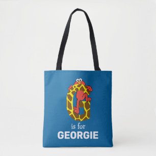 Elmo Alphabet   G GIRAFFE Tote Bag