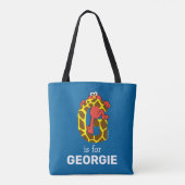 Elmo Alphabet | G GIRAFFE Tote Bag (Achterkant)