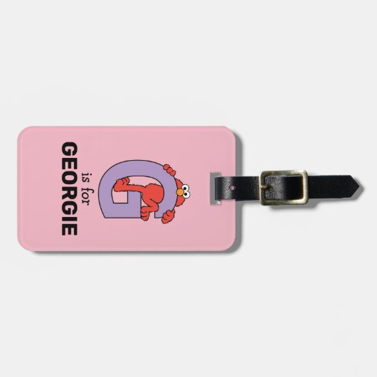 Elmo Alphabet | G PAARS Bagagelabel (Voorkant horizontaal)