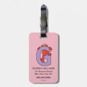 Elmo Alphabet | G PAARS Bagagelabel (Achterkant verticaal)