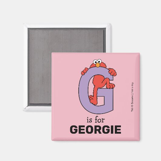 Elmo Alphabet | G PAARS Magneet (Voorkant / Achterkant)