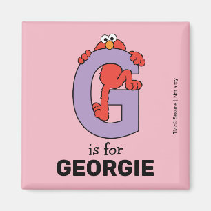 Elmo Alphabet   G PAARS Magneet