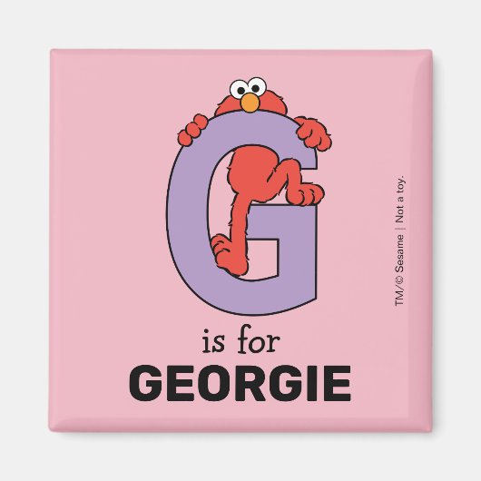 Elmo Alphabet | G PAARS Magneet (Voorkant)