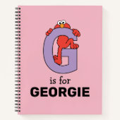 Elmo Alphabet | G PAARS Notitieboek (Voorkant)