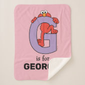 Elmo Alphabet | G PAARS Sherpa Deken (Voorkant)