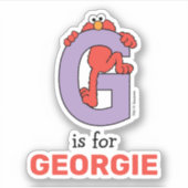Elmo Alphabet | G PAARS Sticker (Voorkant)