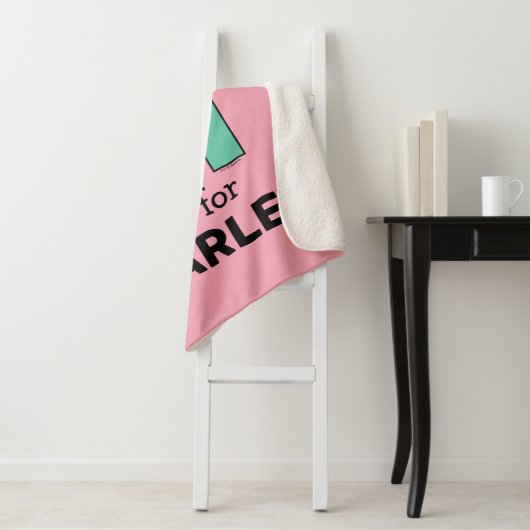 Elmo Alphabet | H Groen Sherpa Deken (In situ)