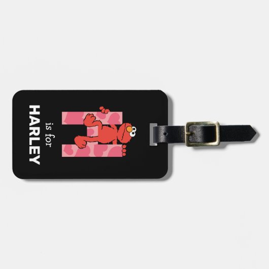 Elmo Alphabet | H Hoorten Bagagelabel (Voorkant horizontaal)