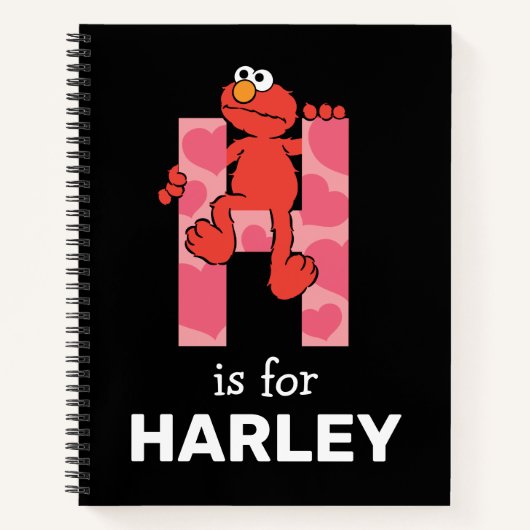 Elmo Alphabet | H Hoorten Notitieboek (Voorkant)
