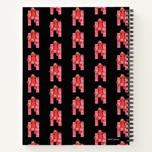 Elmo Alphabet | H Hoorten Notitieboek (Achterkant)