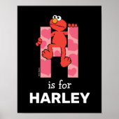 Elmo Alphabet | H Hoorten Poster (Voorkant)