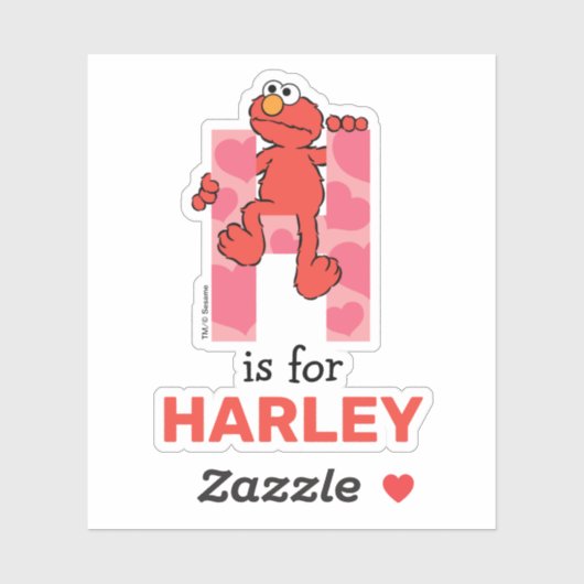 Elmo Alphabet | H Hoorten Sticker (Vel)