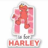 Elmo Alphabet | H Hoorten Sticker (Voorkant)