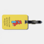 Elmo Alphabet | I Blauw Bagagelabel (Achterkant horizontaal)