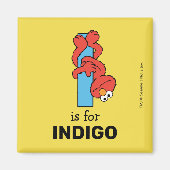 Elmo Alphabet | I Blauw Magneet (Voorkant)