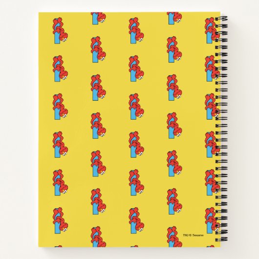 Elmo Alphabet | I Blauw Notitieboek (Achterkant)