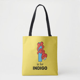 Elmo Alphabet   I Blauw Tote Bag