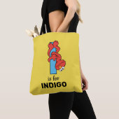 Elmo Alphabet | I Blauw Tote Bag (Dichtbij)