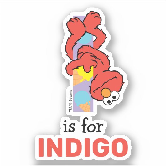Elmo Alphabet | I Ice Cream Sticker (Voorkant)