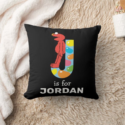 Elmo Alphabet | J Jelly Bean Kussen (Deken)
