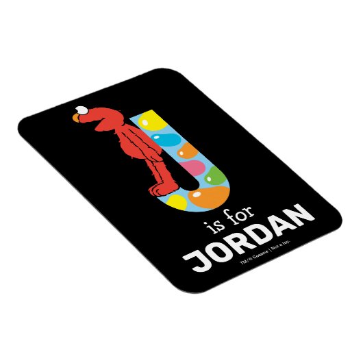 Elmo Alphabet | J Jelly Bean Magneet (Rechterzijde)