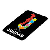 Elmo Alphabet | J Jelly Bean Magneet (Linkerzijde)