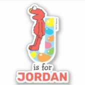 Elmo Alphabet | J Jelly Bean Sticker (Voorkant)