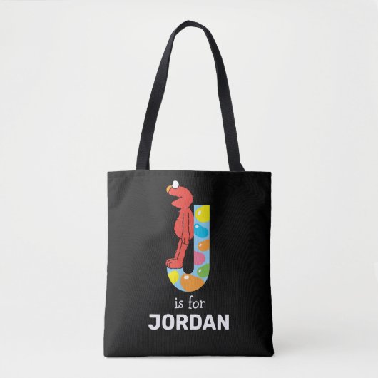 Elmo Alphabet | J Jelly Bean Tote Bag (Voorkant)