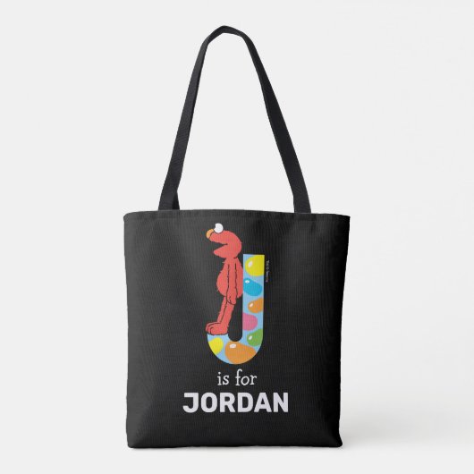 Elmo Alphabet | J Jelly Bean Tote Bag (Achterkant)